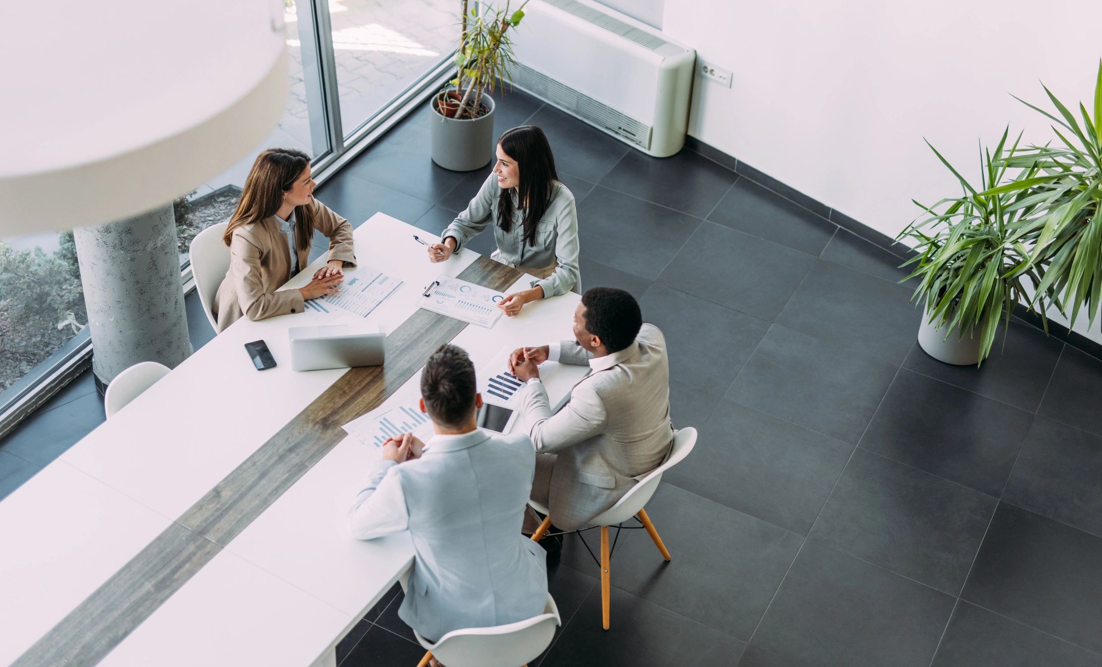 Business team discussing process automation