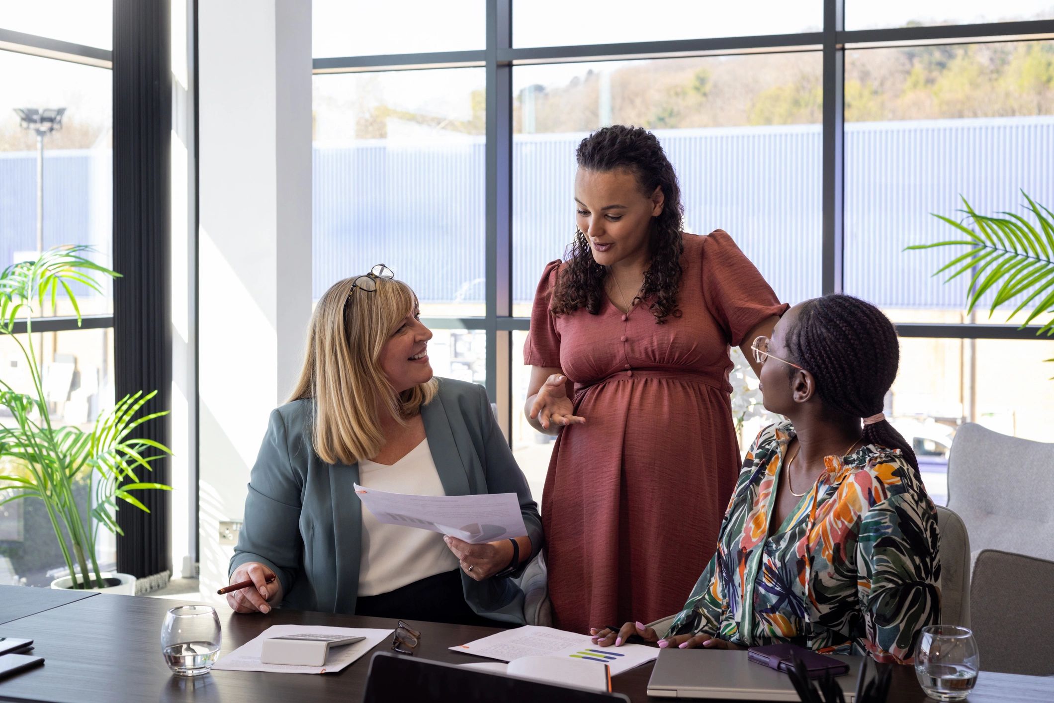 Professional collaboration in office meeting